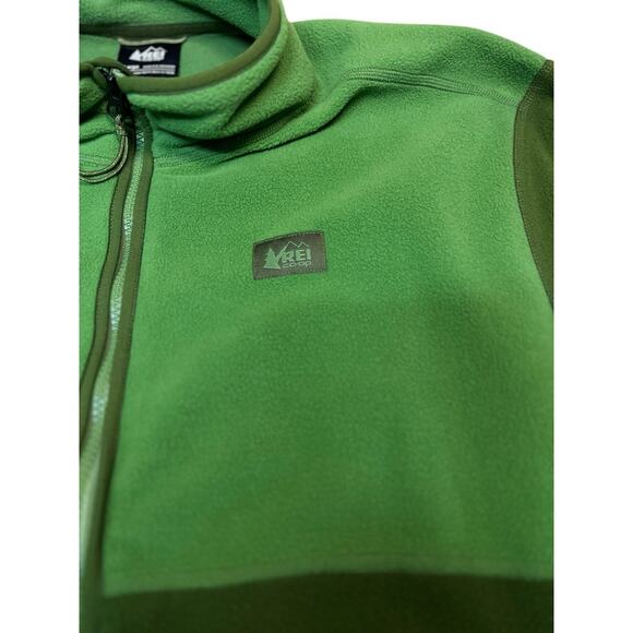 REI Co-Op Trailmade Men’s Fleece Full Zip Jacket Size XL Green/Army Green - Picture 4 of 11